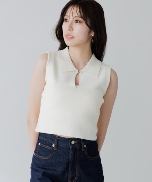 summer knit tank（サマーニットタンク）（Tシャツ/カットソー