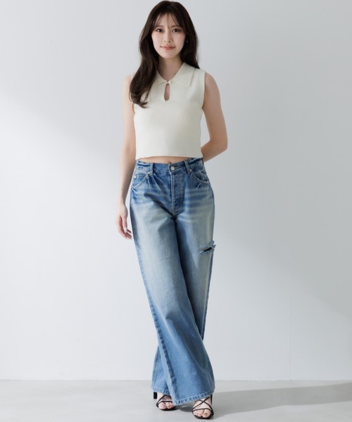 SENEE（セニー）の「summer knit tank（サマーニットタンク）（T