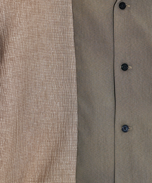 5351 POUR LES HOMMES（ゴーサンゴーイチプールオム）の「カラーブロック 半袖シャツ（シャツ/ブラウス・メンズ・ブルー/ブラック/カーキ・50/48/46/44）」の9枚目の写真