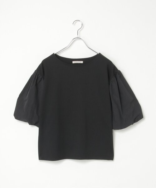 VENCEEXCHANGE(ヴァンスエクスチェンジ)の「天竺袖ナイロンバルーンプルオーバー(Tシャツ/カットソー・レディース・ブラック/オフホワイト/クリーム/ベージュ・FREE)」の11枚目の写真