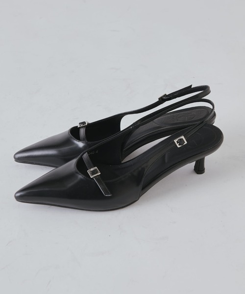 Lui's（ルイス）の「スリングバックストラップミュール（パンプス・レディース・ブラック/シルバー・23.5/24.5）」の22枚目の写真