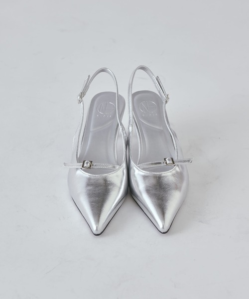 Lui's（ルイス）の「スリングバックストラップミュール（パンプス・レディース・ブラック/シルバー・23.5/24.5）」の12枚目の写真