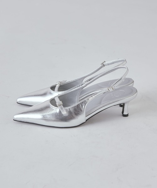Lui's（ルイス）の「スリングバックストラップミュール（パンプス・レディース・ブラック/シルバー・23.5/24.5）」の13枚目の写真