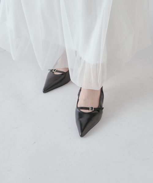 Lui's（ルイス）の「スリングバックストラップミュール（パンプス・レディース・ブラック/シルバー・23.5/24.5）」の17枚目の写真