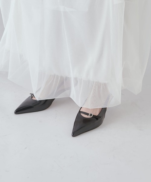 Lui's（ルイス）の「スリングバックストラップミュール（パンプス・レディース・ブラック/シルバー・23.5/24.5）」の18枚目の写真