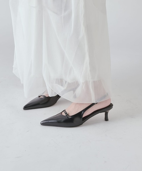 Lui's（ルイス）の「スリングバックストラップミュール（パンプス・レディース・ブラック/シルバー・23.5/24.5）」の19枚目の写真