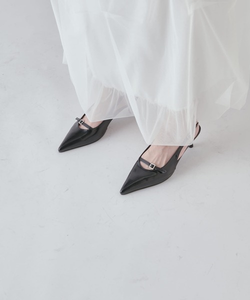 Lui's（ルイス）の「スリングバックストラップミュール（パンプス・レディース・ブラック/シルバー・23.5/24.5）」の20枚目の写真