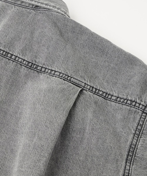 FACE LABEL LIGHT DENIM S/S SHIRT（シャツ/ブラウス）｜X-girl