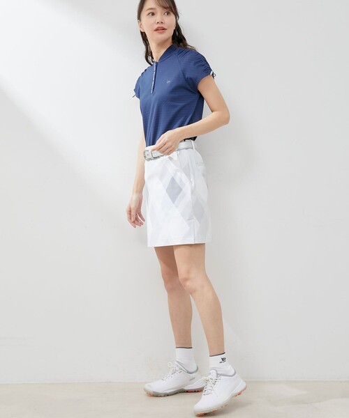 JUN&ROPE'(ジュンアンドロペ)の「【UV】【接触冷感】マルチアーガイル柄 スカート(スカート・レディース・グレー/ライトグリーン/ピンク・L/M/S)」の11枚目の写真