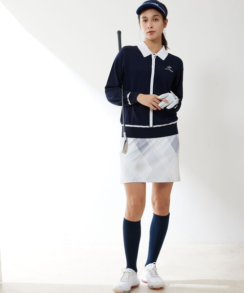 JUN&ROPE'(ジュンアンドロペ)の「【UV】【接触冷感】マルチアーガイル柄 スカート(スカート・レディース・グレー/ライトグリーン/ピンク・L/M/S)」の8枚目の写真