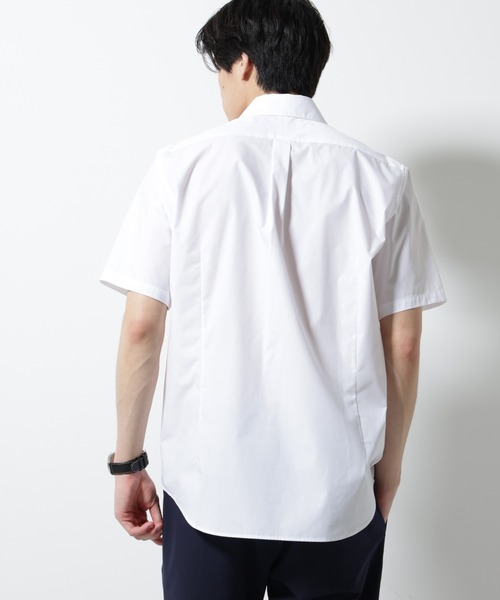 NANO universe(ナノユニバース)の「「N shirt」 速乾 ホリゾンタルカラーシャツ半袖(シャツ/ブラウス・メンズ・ブルーグレー/ライトブルー/ホワイト・S/M/L)」の13枚目の写真