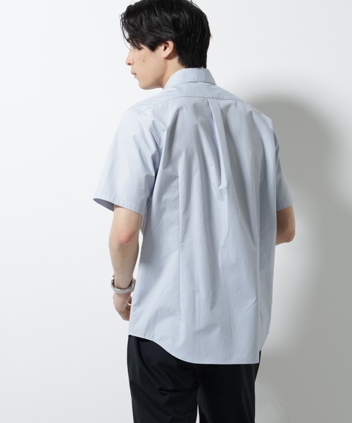 NANO universe(ナノユニバース)の「「N shirt」 速乾 ホリゾンタルカラーシャツ半袖(シャツ/ブラウス・メンズ・ブルーグレー/ライトブルー/ホワイト・S/M/L)」の20枚目の写真