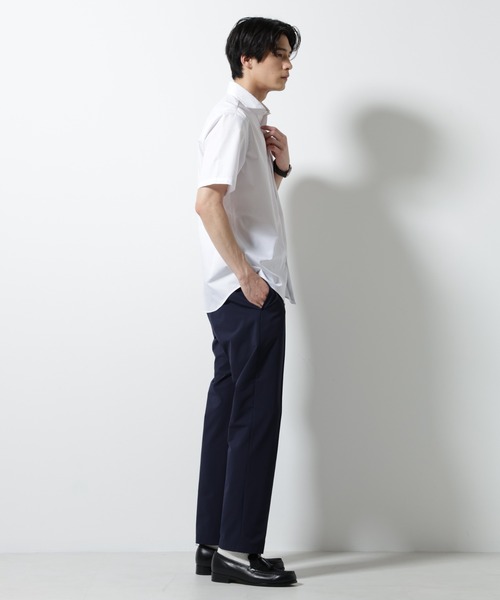 NANO universe(ナノユニバース)の「「N shirt」 速乾 ホリゾンタルカラーシャツ半袖(シャツ/ブラウス・メンズ・ブルーグレー/ライトブルー/ホワイト・S/M/L)」の15枚目の写真