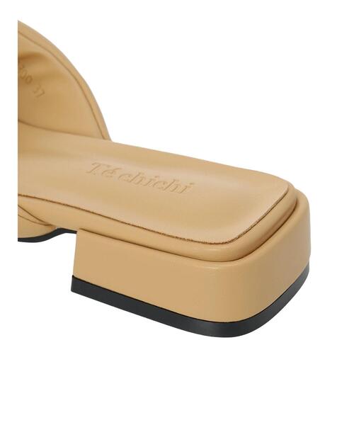 Te chichi（テチチ）の「ボリュームアッパーサンダル（サンダル・レディース・チャコールグレー/ベージュ/グリーン・37/38）」の6枚目の写真