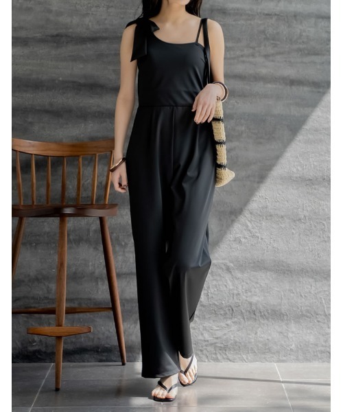 Re:EDIT（リエディ）の「[UVカット][接触冷感][速乾][水陸両用][DAILY SWIM][低身長/高身長サイズ有]ラッシュガードカップ付きアシンメトリーリボンオールインワン[返品交換不可]（水着・レディース・ブラウン/ブラック/グレイッシュベージュ・SHORT/MEDIUM/TALL/LARGE）」の6枚目の写真