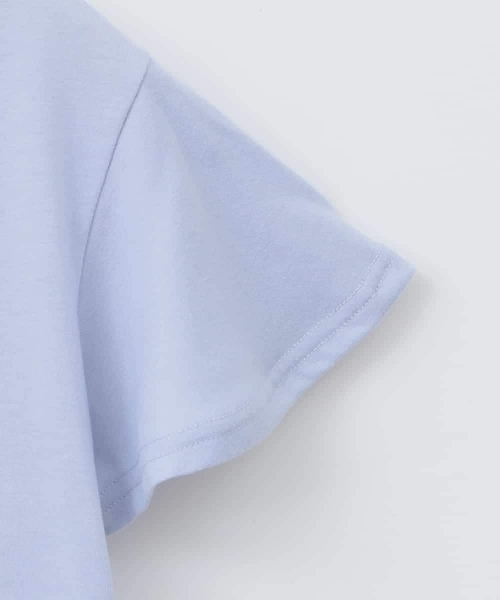 a.v.v（アーヴェヴェ）の「[100-160]【WEB限定/接触冷感】フレアスリーブプチロゴTシャツ（Tシャツ/カットソー・キッズ・ライラック/ホワイト/ライトブルー・110/100/120/130/140/160/150）」の12枚目の写真