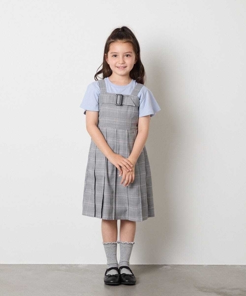 a.v.v（アーヴェヴェ）の「[100-160]【WEB限定/接触冷感】フレアスリーブプチロゴTシャツ（Tシャツ/カットソー・キッズ・ライラック/ホワイト/ライトブルー・110/100/120/130/140/160/150）」の8枚目の写真