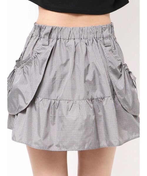 EMODA(エモダ)の「ハングポケットフレアミニスカート(スカート・レディース・その他/ブラック/グレー・FREE)」の8枚目の写真