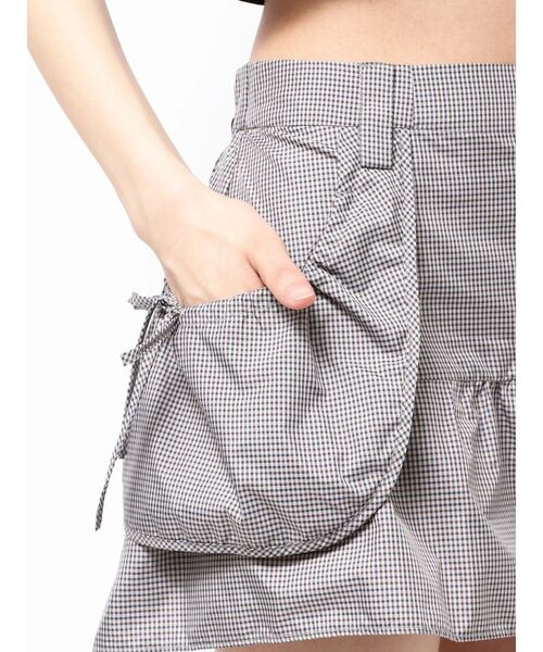 EMODA(エモダ)の「ハングポケットフレアミニスカート(スカート・レディース・その他/ブラック/グレー・FREE)」の9枚目の写真