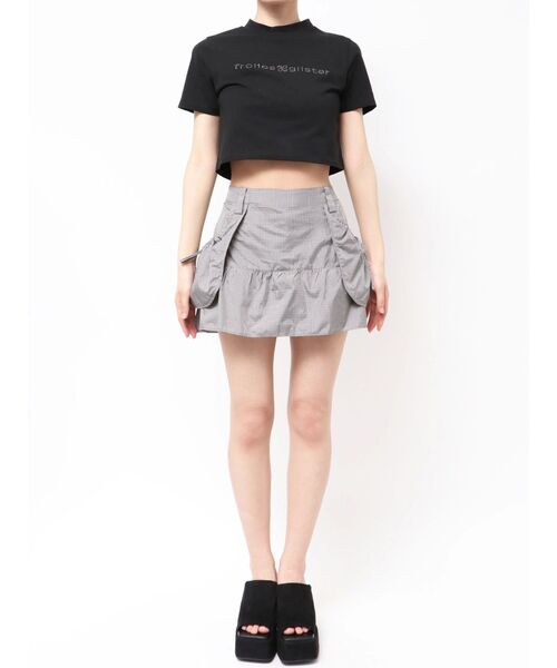 EMODA(エモダ)の「ハングポケットフレアミニスカート(スカート・レディース・その他/ブラック/グレー・FREE)」の12枚目の写真