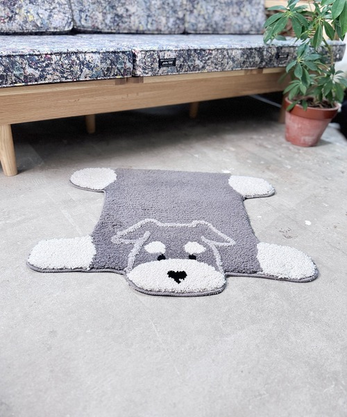 ミニチュア シュナウザー ラグ ダークブルー 楽天市場】シュナウザー グッズ 雑貨（カーペット・マット・畳