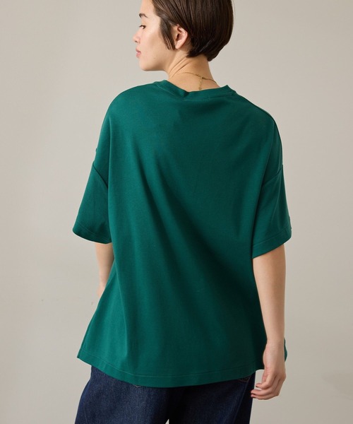 AMERICAN HOLIC(アメリカンホリック)の「接触冷感スムースボクサーTシャツ(Tシャツ/カットソー・レディース・グレイッシュベージュ/オフホワイト/チャコールグレー/ブルー/グリーン・M/L)」の16枚目の写真