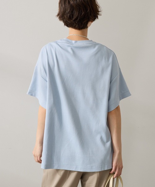 AMERICAN HOLIC(アメリカンホリック)の「接触冷感スムースボクサーTシャツ(Tシャツ/カットソー・レディース・グレイッシュベージュ/オフホワイト/チャコールグレー/ブルー/グリーン・M/L)」の12枚目の写真