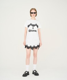 【Nora Lily】「elle」Lingerie Hybrid Logo Tee Dress