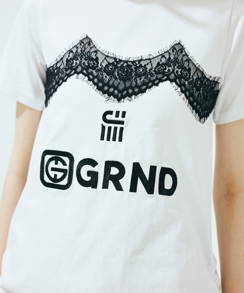セール】【Nora Lily】「elle」Lingerie Hybrid Logo Tee Dress