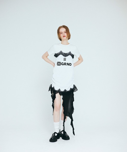 tシャツ 「Nora Lily」「elle」Lingerie Hybrid Logo Tee Dress レディース セール】【Nora Lily】「elle」Lingerie Hybrid Logo Tee Dress