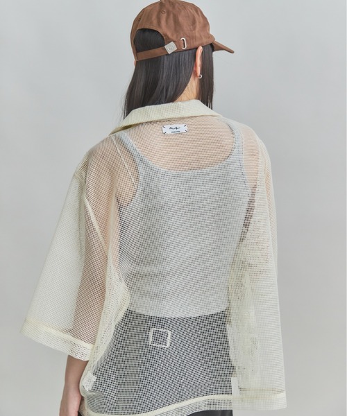 セール】【ZOZO限定】FLOWER MESH TOPS（シャツ/ブラウス