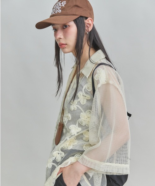 ブラウス シャツ 「ZOZO限定」FLOWER MESH TOPS レディース セール】【ZOZO限定】FLOWER MESH TOPS（シャツ/ブラウス