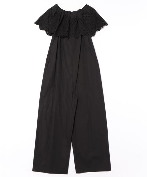 Scrap Book（スクラップブック）の「【Scrap Book】レースサロペット（サロペット/オーバーオール・レディース・グレー/ブラック/ベージュ・FREE）」の4枚目の写真