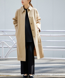 未使用 美品 ジャーナルスタンダード F ベージュ ワイド ステンカラーコート セール/ブランド古着】ステンカラーコート（ステンカラーコート