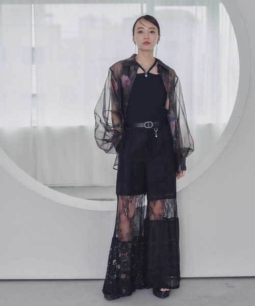 HARE（ハレ）の「パッチワークレースパンツ(HARE)（その他パンツ・レディース・ブラック/ホワイト・FREE）」の5枚目の写真