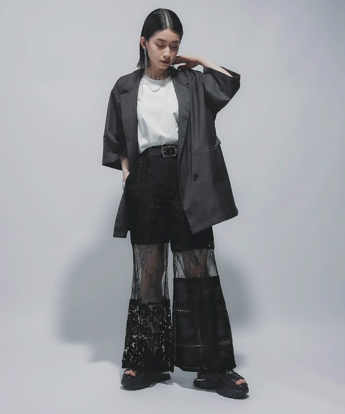 セール】パッチワークレースパンツ(HARE)（その他パンツ）｜HARE