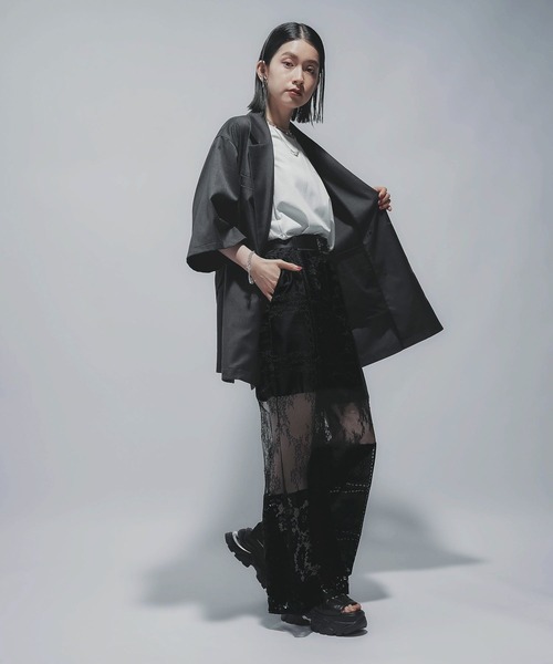 HARE（ハレ）の「パッチワークレースパンツ(HARE)（その他パンツ・レディース・ブラック/ホワイト・FREE）」の8枚目の写真