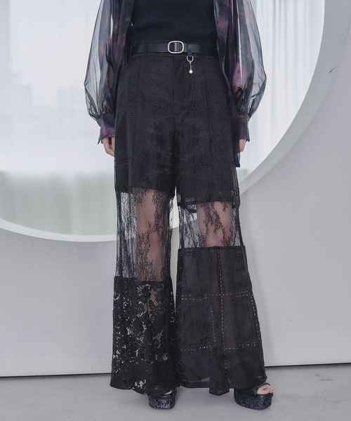 HARE（ハレ）の「パッチワークレースパンツ(HARE)（その他パンツ・レディース・ブラック/ホワイト・FREE）」の12枚目の写真