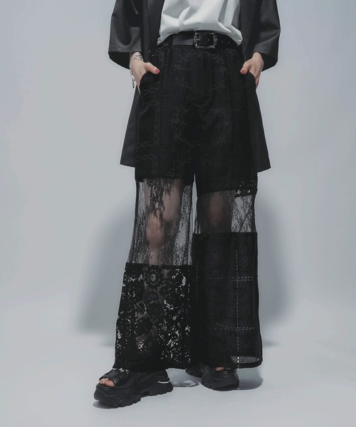 HARE パッチワークレースパンツ セール】パッチワークレースパンツ(HARE)（その他パンツ）｜HARE