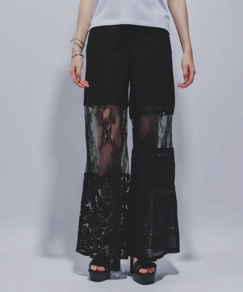 HARE（ハレ）の「パッチワークレースパンツ(HARE)（その他パンツ・レディース・ブラック/ホワイト・FREE）」の18枚目の写真