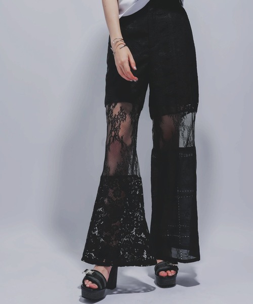 HARE（ハレ）の「パッチワークレースパンツ(HARE)（その他パンツ・レディース・ブラック/ホワイト・FREE）」の19枚目の写真