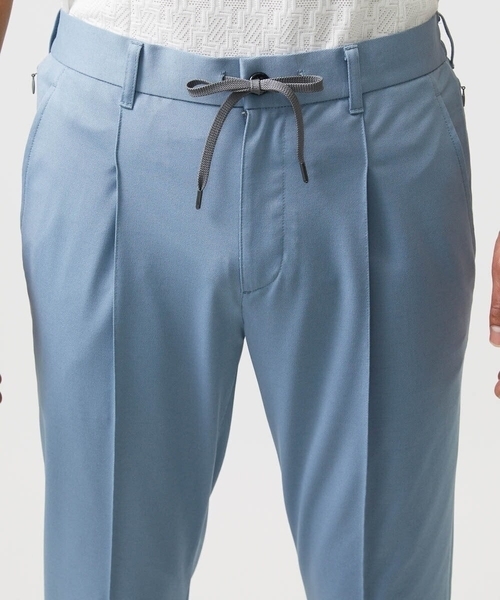 MICHEL KLEIN HOMME (ミッシェルクランオム)の「ドライタッチイージーパンツ(スラックス・メンズ・ライトブルー/ネイビー・MEDIUM/LARGE/X-LARGE)」の9枚目の写真