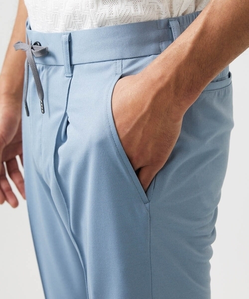 MICHEL KLEIN HOMME (ミッシェルクランオム)の「ドライタッチイージーパンツ(スラックス・メンズ・ライトブルー/ネイビー・MEDIUM/LARGE/X-LARGE)」の8枚目の写真