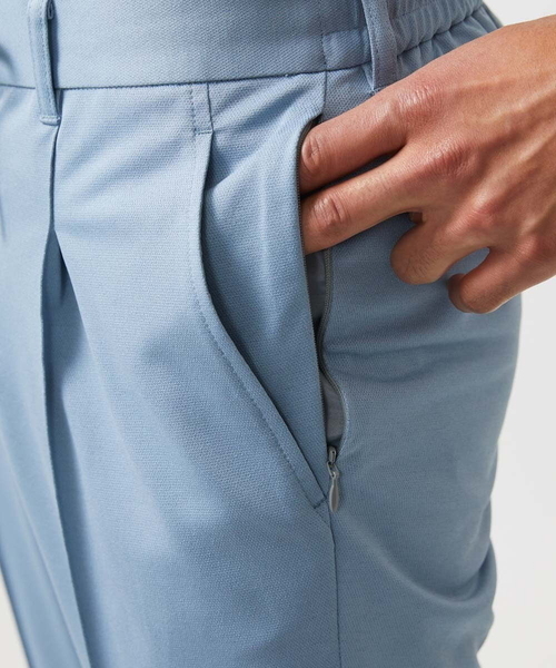 MICHEL KLEIN HOMME (ミッシェルクランオム)の「ドライタッチイージーパンツ(スラックス・メンズ・ライトブルー/ネイビー・MEDIUM/LARGE/X-LARGE)」の6枚目の写真