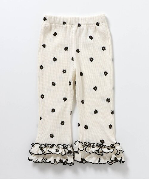 apres les cours（アプレレクール）の「【セットアップ可/ジュニア対応】ワッフルフリルメローレギンス（レギンス/スパッツ・キッズ・イエロー/アイボリー・130/120/110/100/90/80）」の15枚目の写真