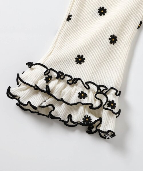 apres les cours（アプレレクール）の「【セットアップ可/ジュニア対応】ワッフルフリルメローレギンス（レギンス/スパッツ・キッズ・イエロー/アイボリー・130/120/110/100/90/80）」の19枚目の写真