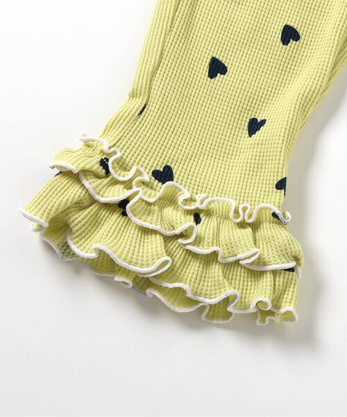 apres les cours（アプレレクール）の「【セットアップ可/ジュニア対応】ワッフルフリルメローレギンス（レギンス/スパッツ・キッズ・イエロー/アイボリー・130/120/110/100/90/80）」の21枚目の写真