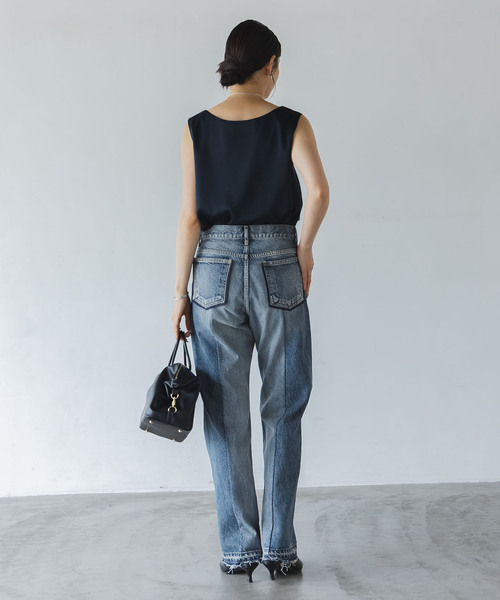 新品タグ付　SERGE de bleu ×SAYAKADAVISデニムパンツ セール】SERGE/サージ SIDE ZIP(ブルー)（デニムパンツ）｜SERGE