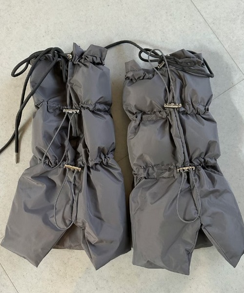 ipugo（イプゴ）の「ipugo  ダウンレッグウォーマー（レッグウォーマー・レディース・ブラック/グレー・FREE）」の15枚目の写真