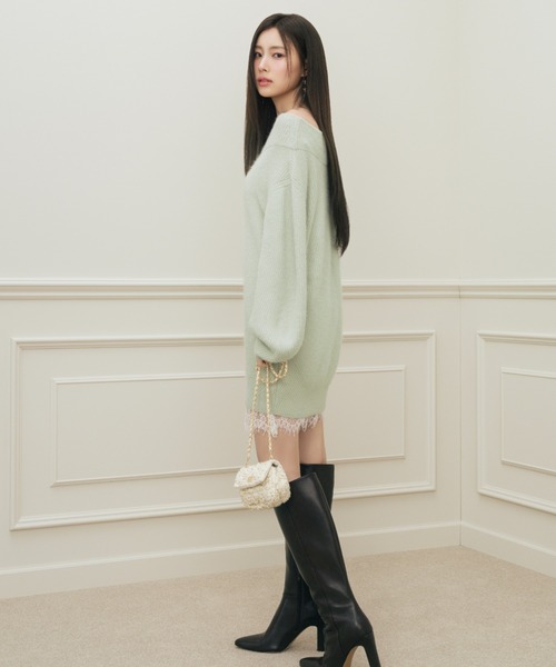 ニットセットキャミミニワンピース（ワンピース）｜SNIDEL（スナイデル